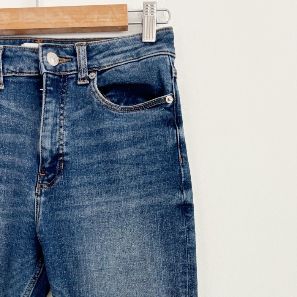 Zara Women Blue Washed High Rise Fly Zip Skinny Fit Casual Denim Jeans Size 4 - Picture 5 of 12